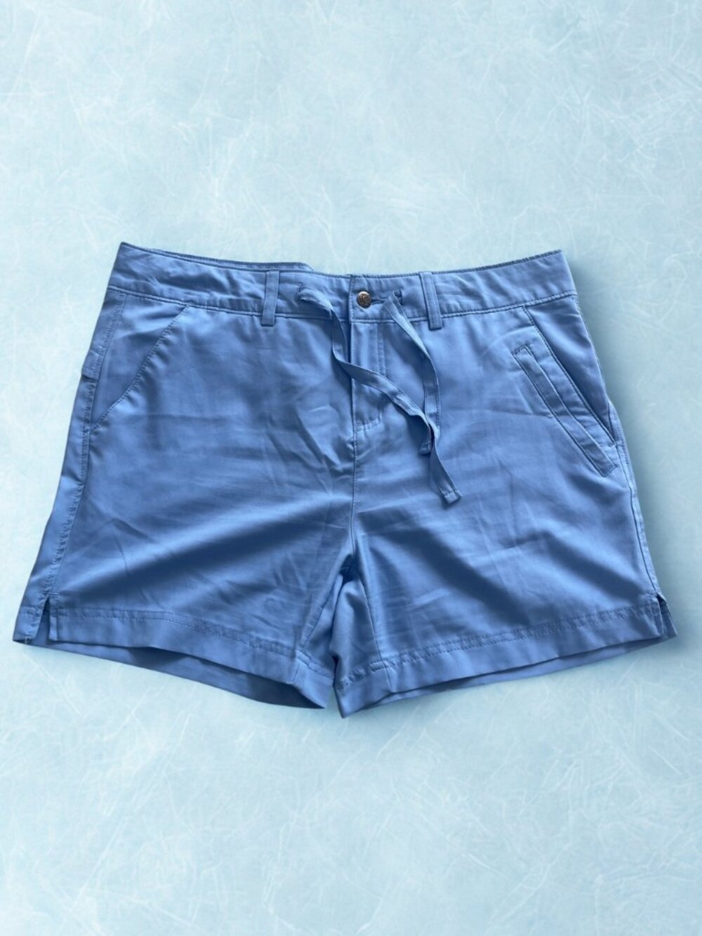 Magellan Outdoors Blue Drawstring Casual Shorts